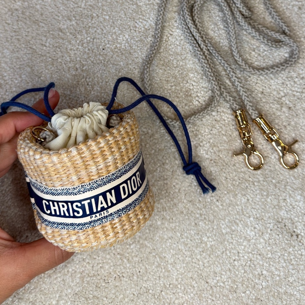 Dior Beige Woven Mini Bag